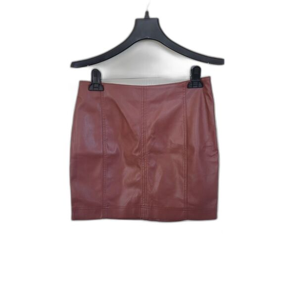 Free People Modern Femme Vegan Leather Skirt - Picture 1 of 5